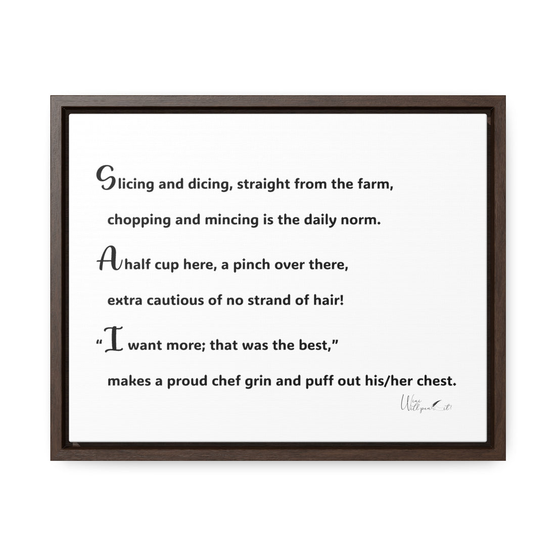 Gallery Canvas Wraps, Horizontal Frame