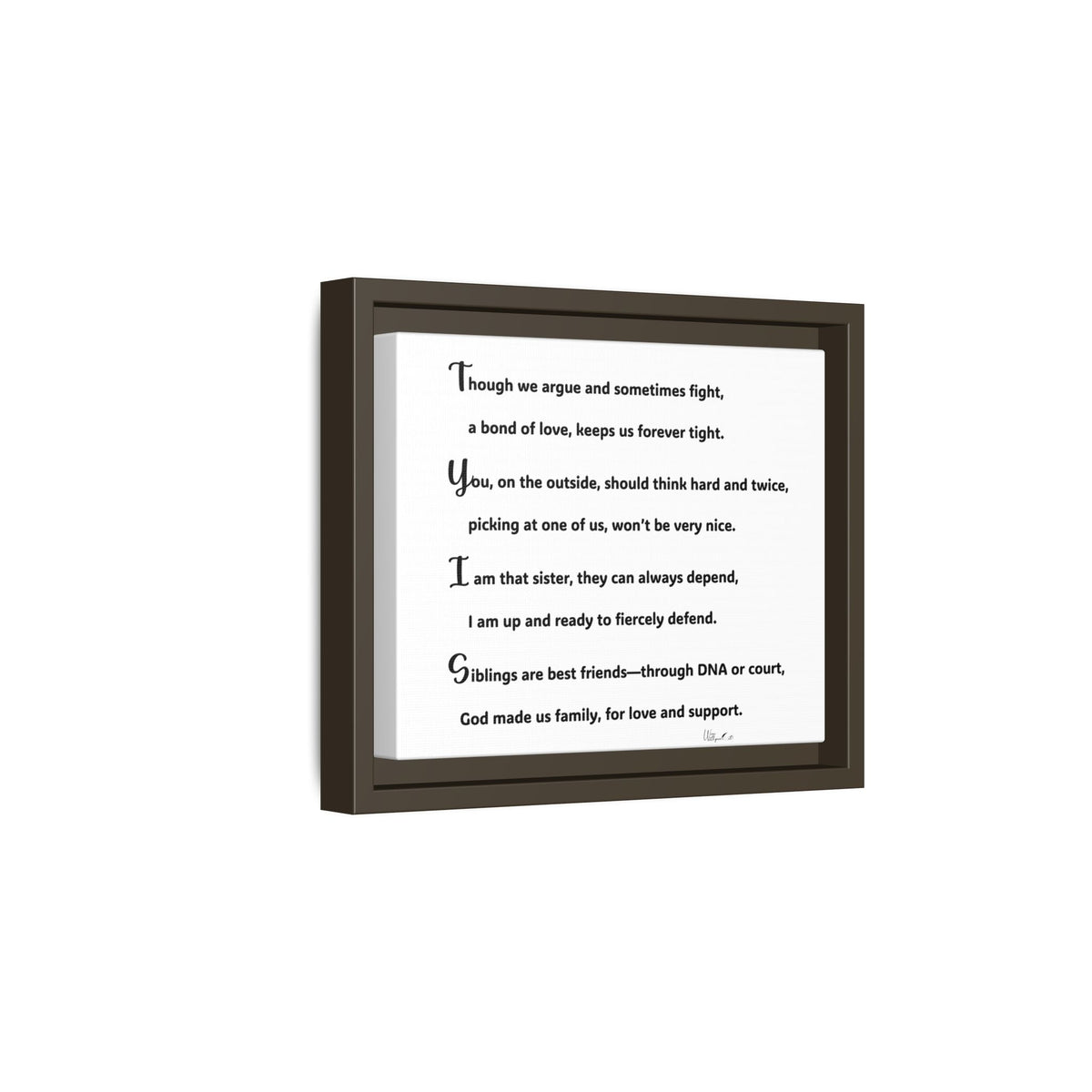 Matte Canvas, Framed (Multi-color)
