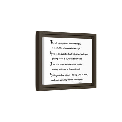Matte Canvas, Framed (Multi-color)