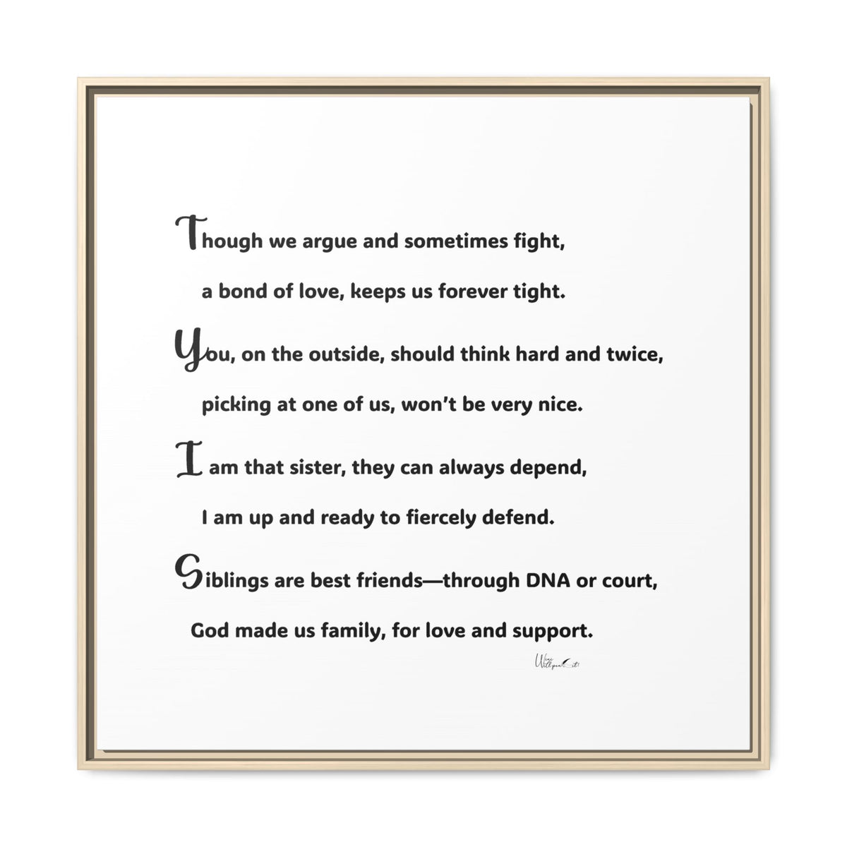 Matte Canvas, Framed (Multi-color)