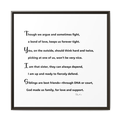 Matte Canvas, Framed (Multi-color)