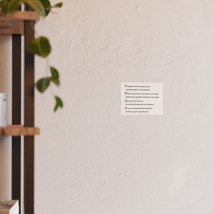 Satin and Archival Matte Posters