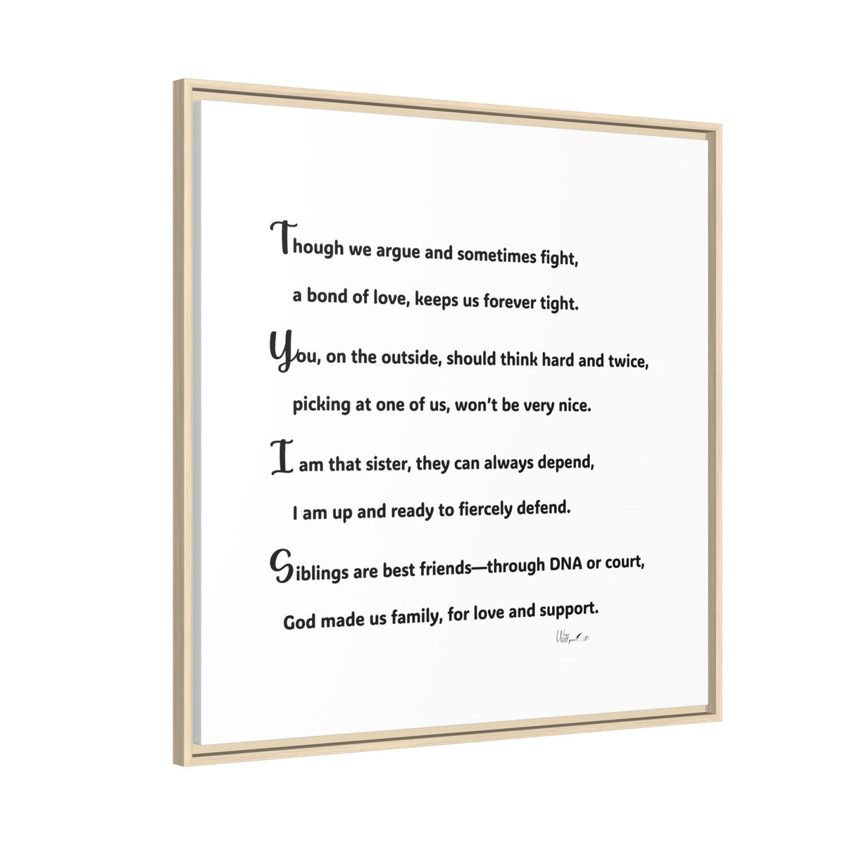 Matte Canvas, Framed (Multi-color)