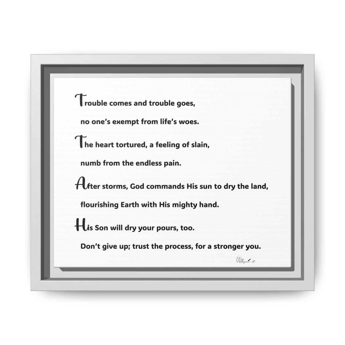 Matte Canvas, Framed (Multi-color)