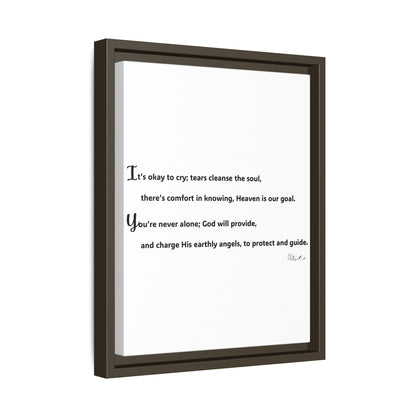 Matte Canvas, Framed (Multi-color)