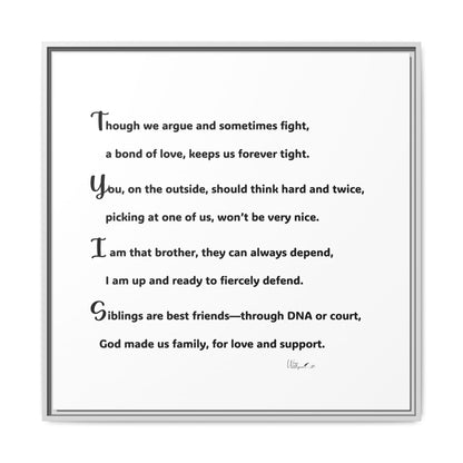 Matte Canvas, Framed (Multi-color)