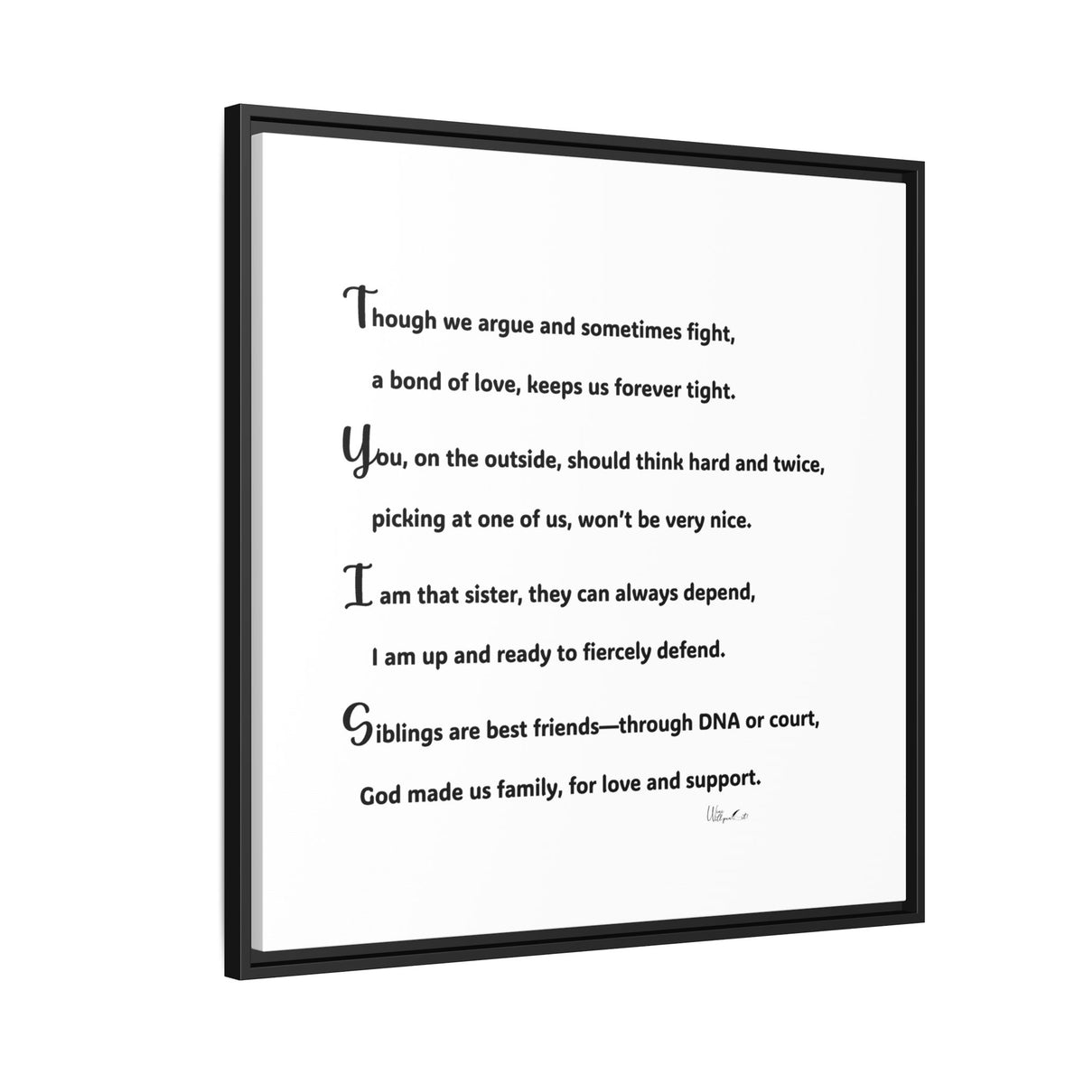 Matte Canvas, Framed (Multi-color)