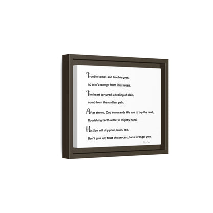 Matte Canvas, Framed (Multi-color)