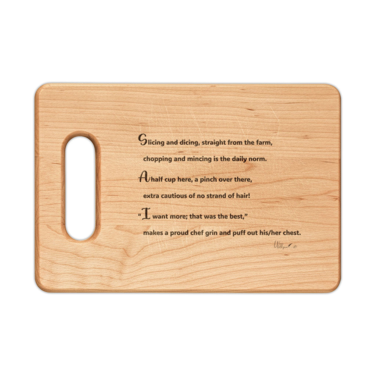 Wooden Cutting Board (Engraving)