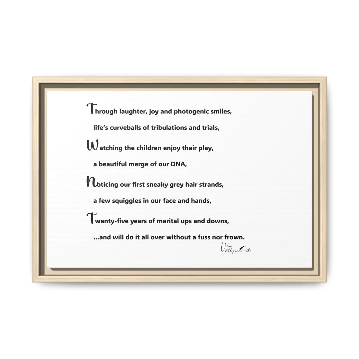 Matte Canvas, Framed (Multi-color)