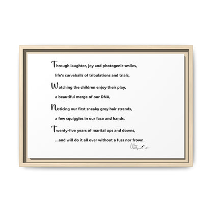 Matte Canvas, Framed (Multi-color)