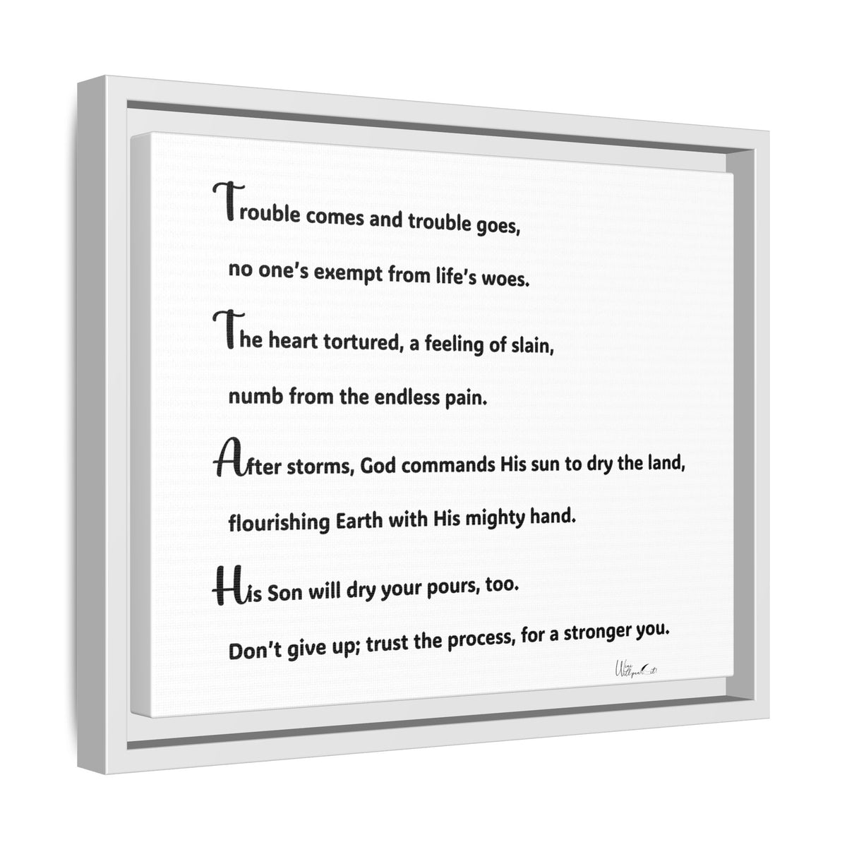 Matte Canvas, Framed (Multi-color)