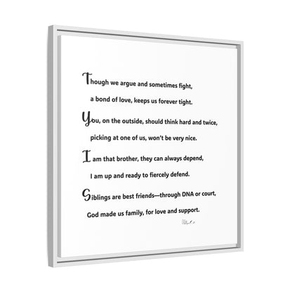 Matte Canvas, Framed (Multi-color)