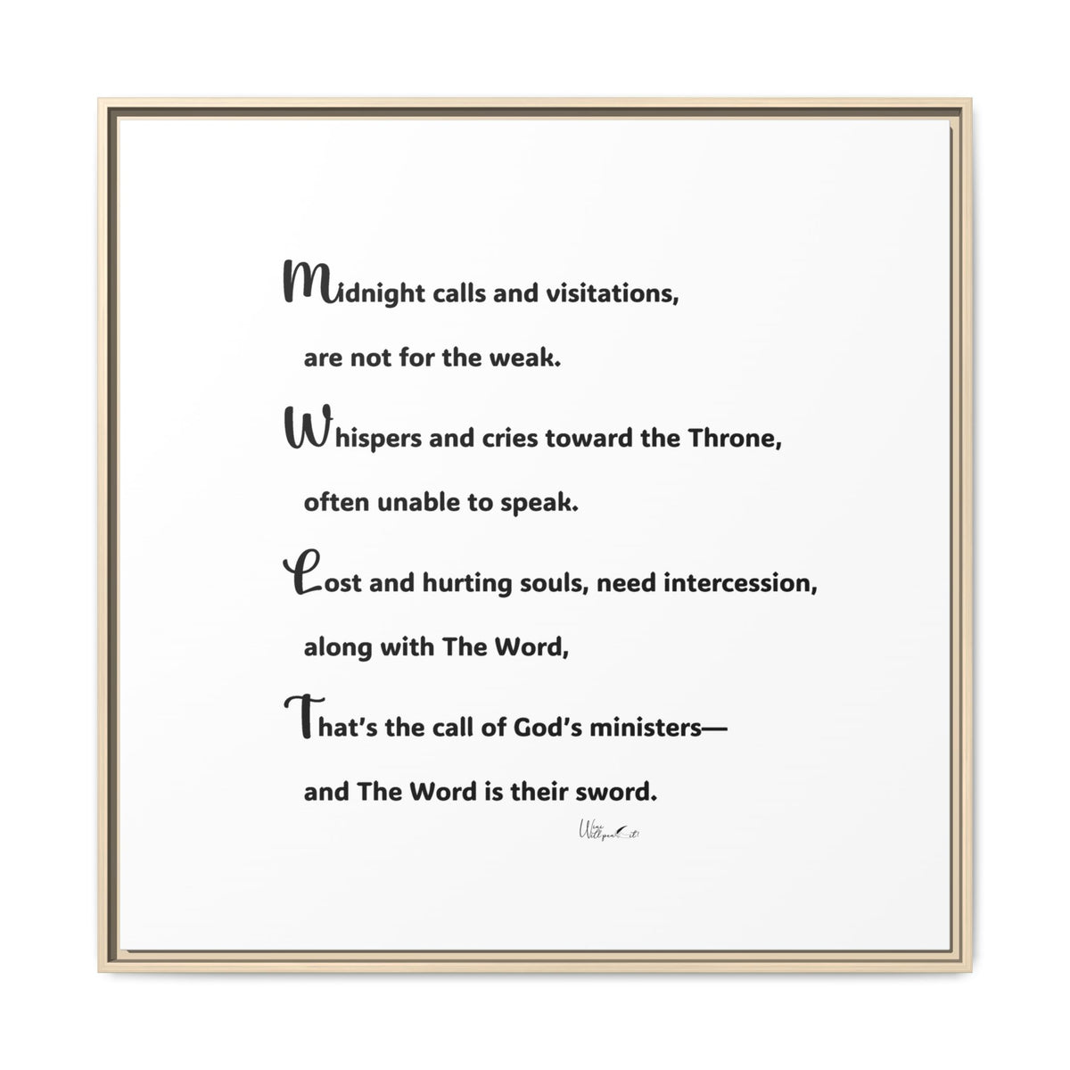 Matte Canvas, Framed (Multi-color)