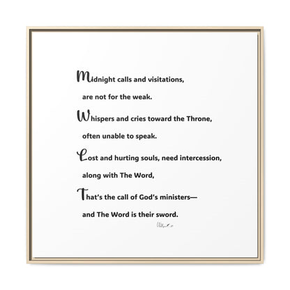 Matte Canvas, Framed (Multi-color)