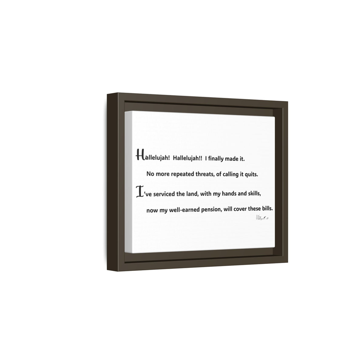 Matte Canvas, Framed (Multi-color)