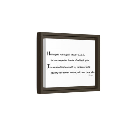 Matte Canvas, Framed (Multi-color)