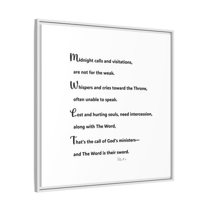 Matte Canvas, Framed (Multi-color)