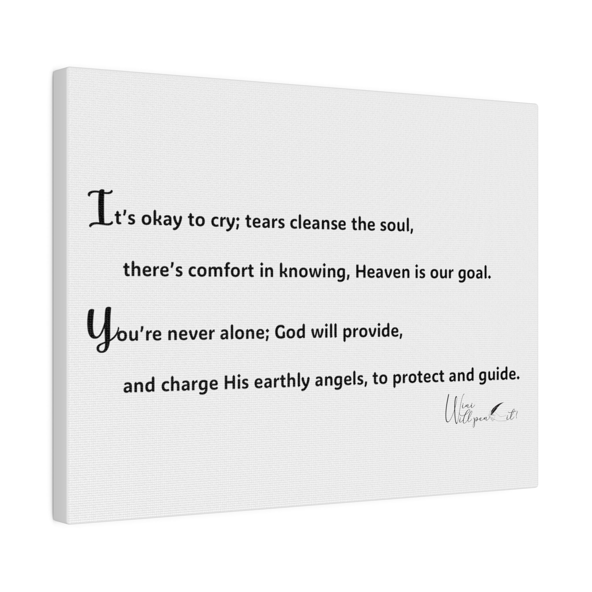 Matte Canvas, Stretched, 0.75&quot;