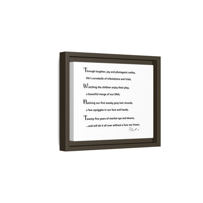Matte Canvas, Framed (Multi-color)