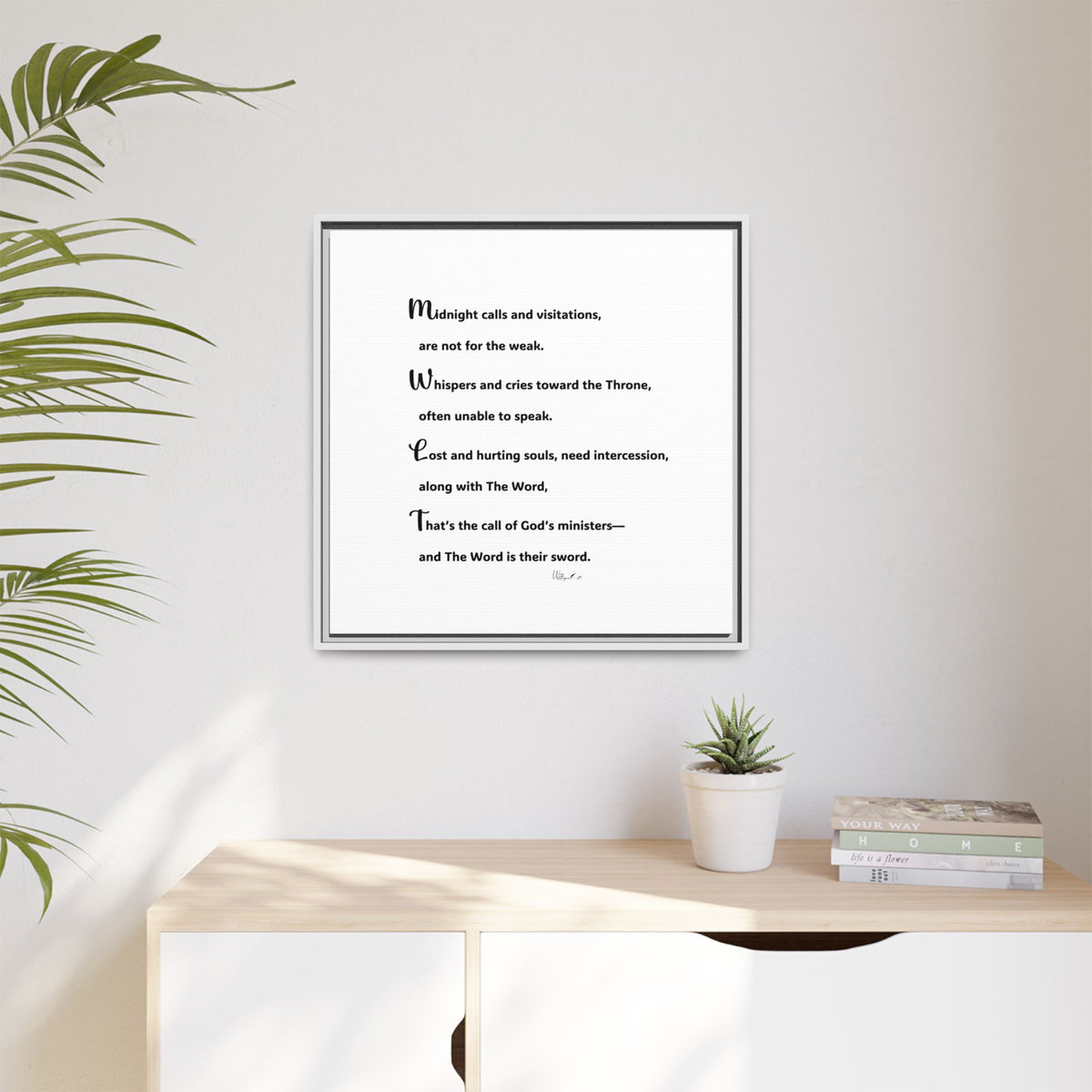 Matte Canvas, Framed (Multi-color)