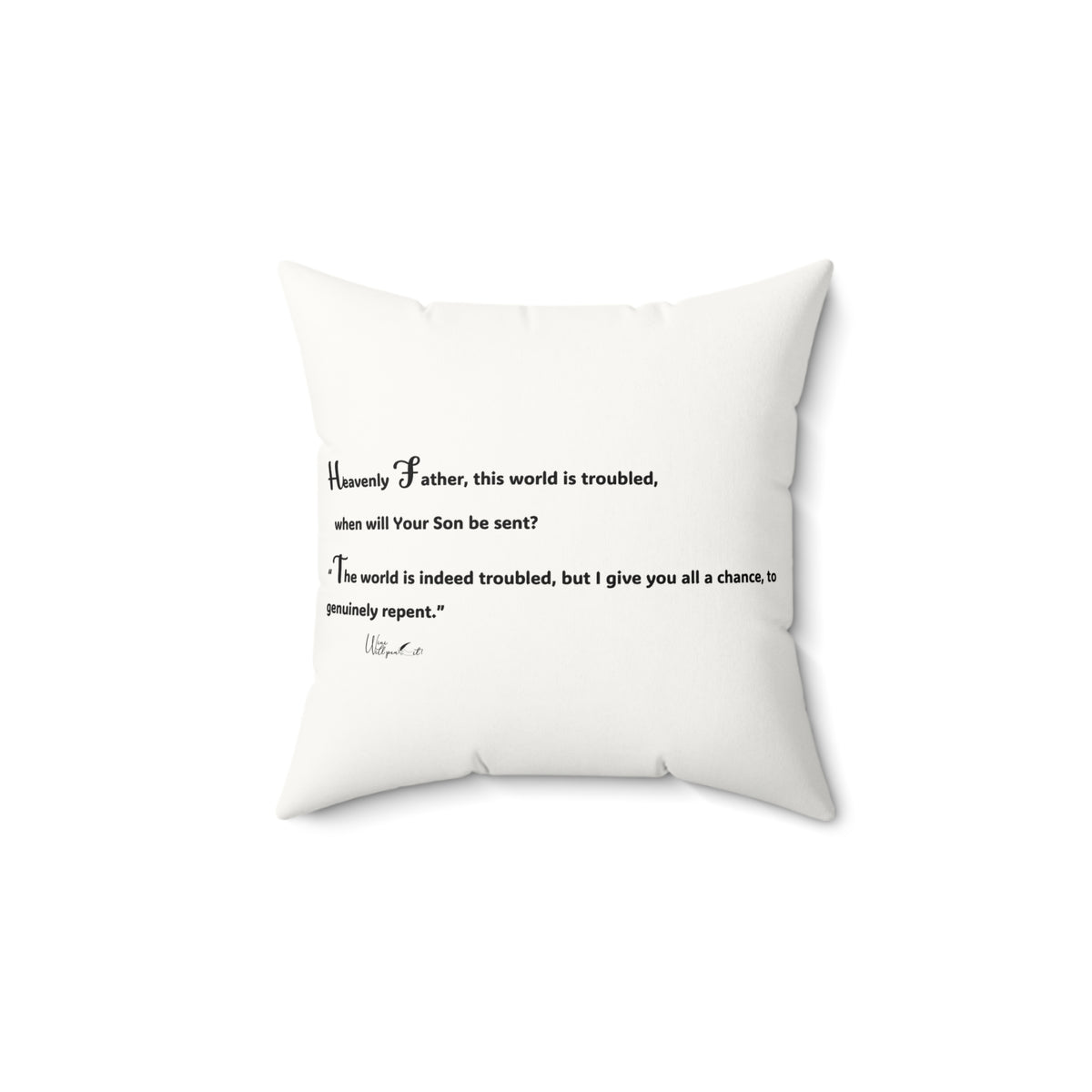 Faux Suede Square Pillow