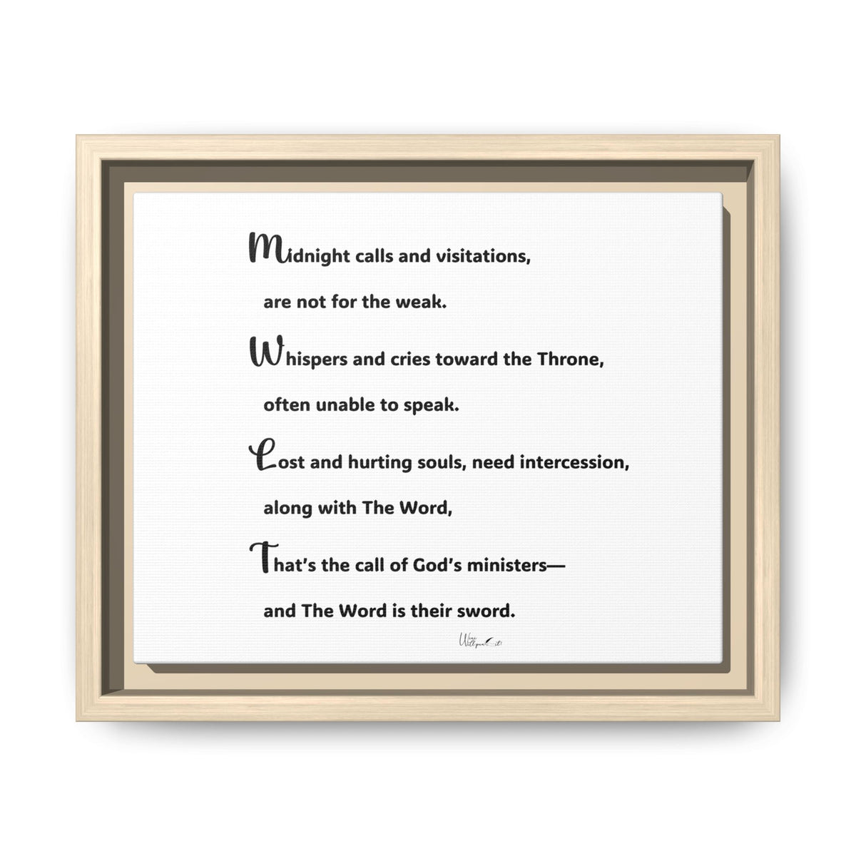 Matte Canvas, Framed (Multi-color)