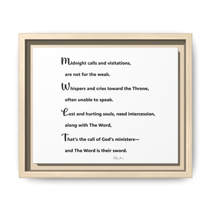 Matte Canvas, Framed (Multi-color)