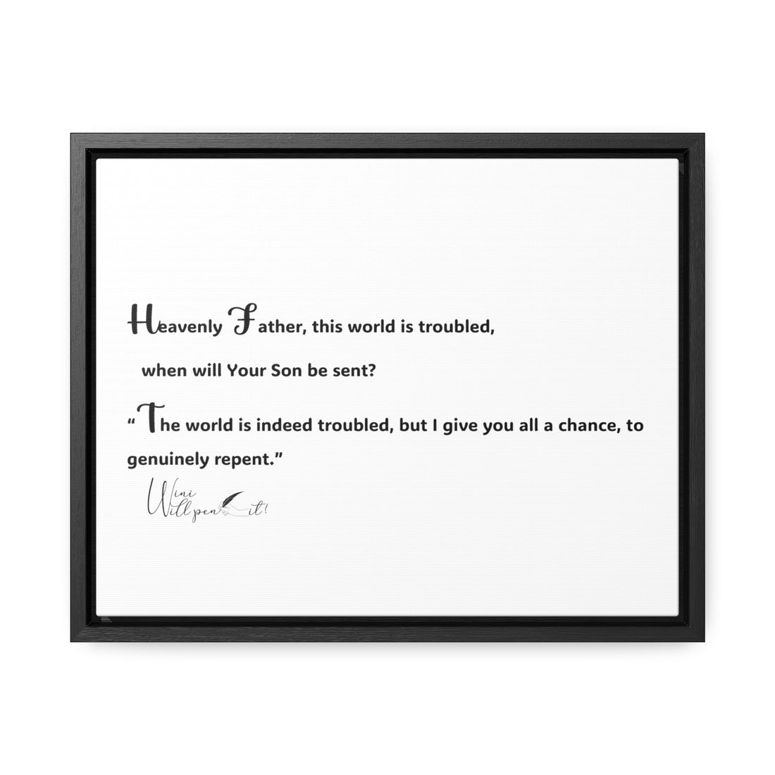 Gallery Canvas Wraps, Horizontal Frame