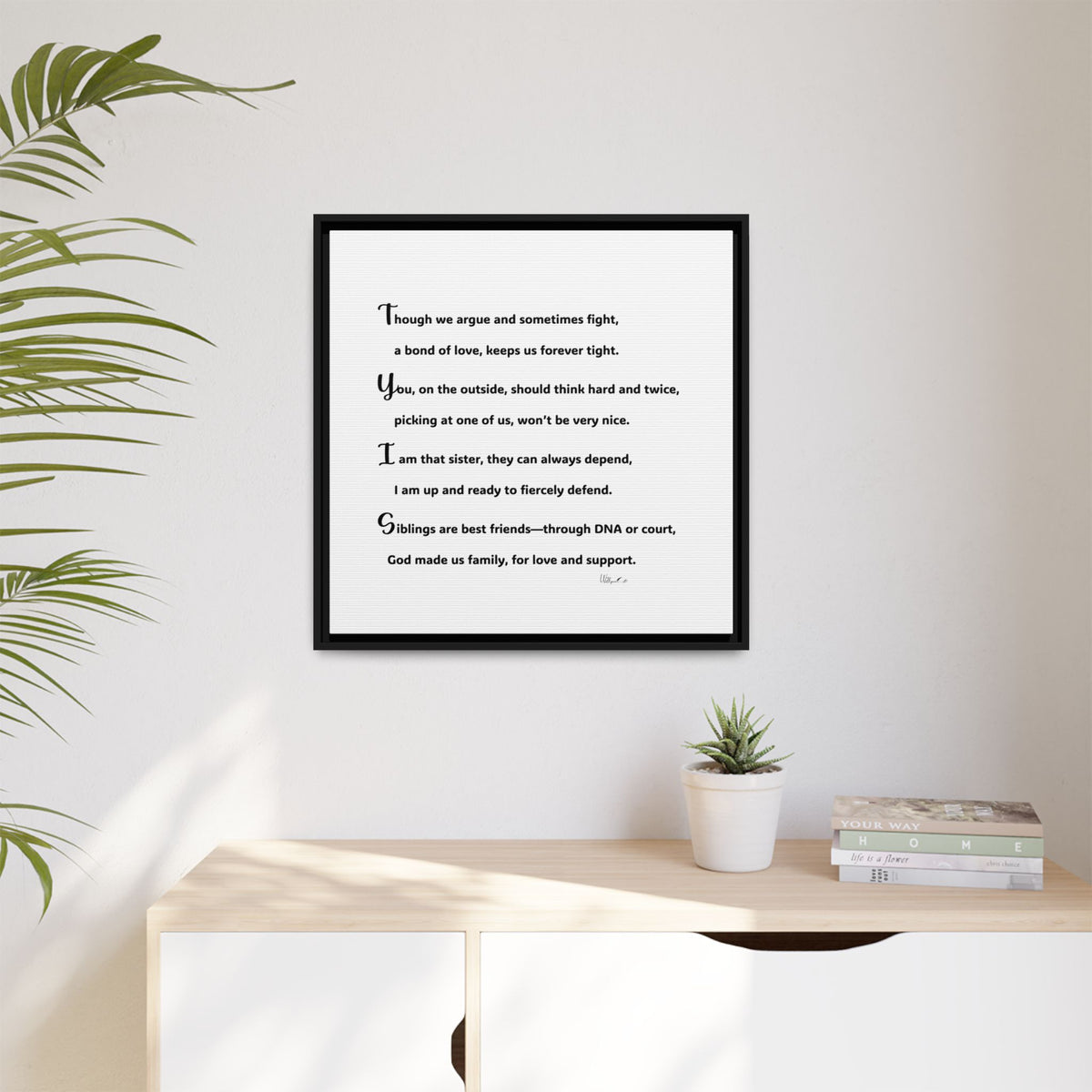 Matte Canvas, Framed (Multi-color)