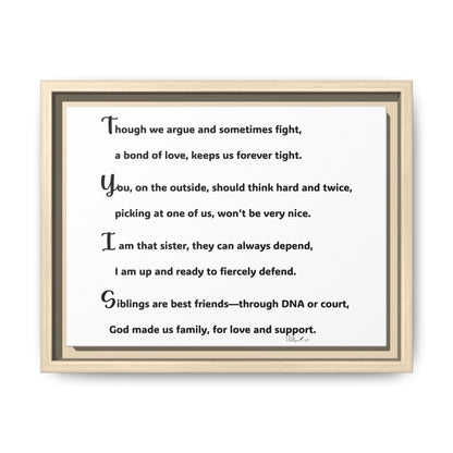 Matte Canvas, Framed (Multi-color)