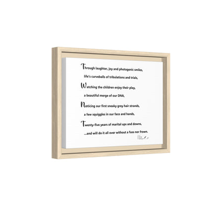 Matte Canvas, Framed (Multi-color)