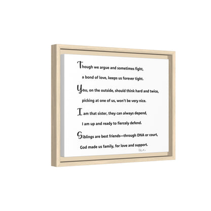 Matte Canvas, Framed (Multi-color)