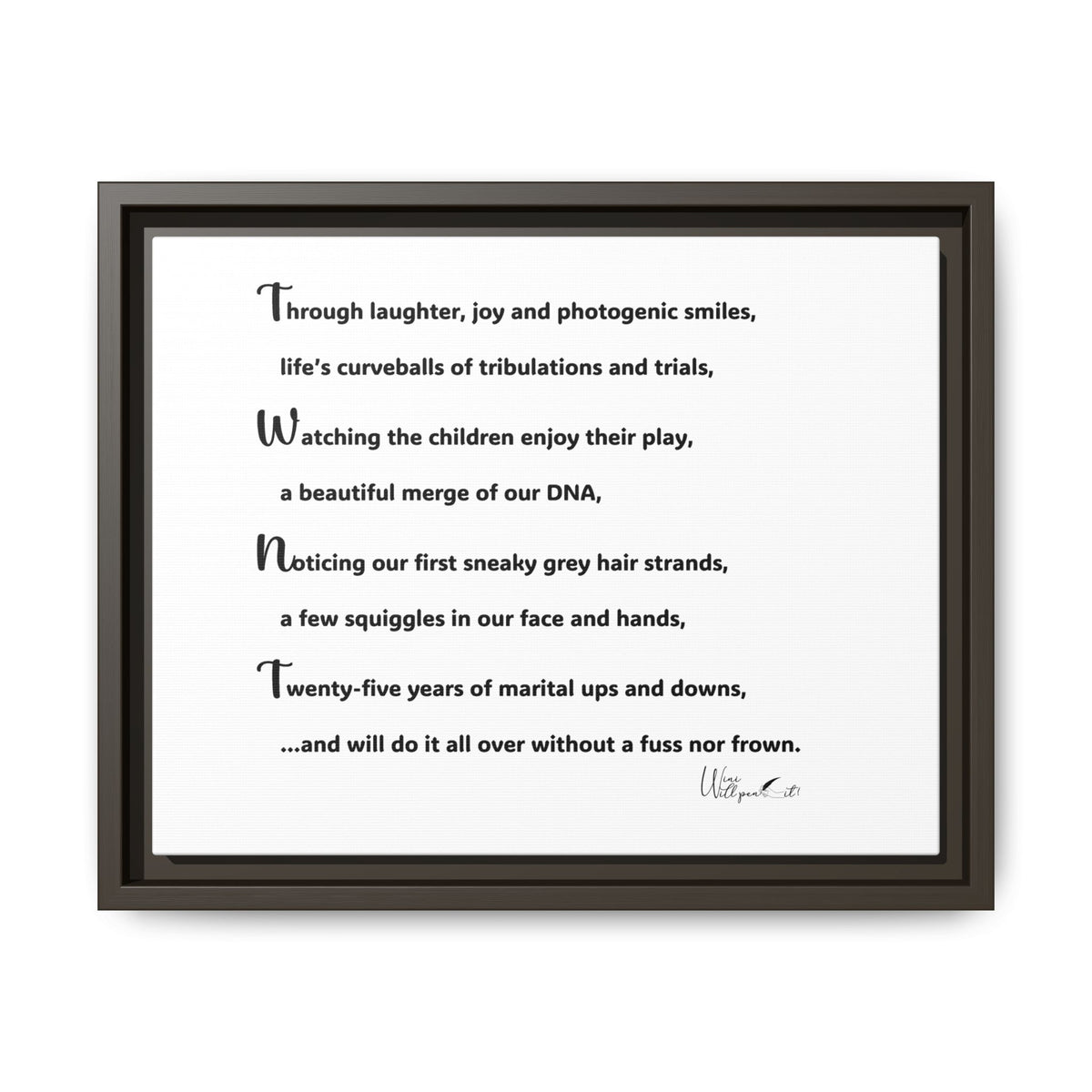 Matte Canvas, Framed (Multi-color)