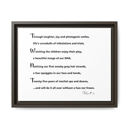 Matte Canvas, Framed (Multi-color)