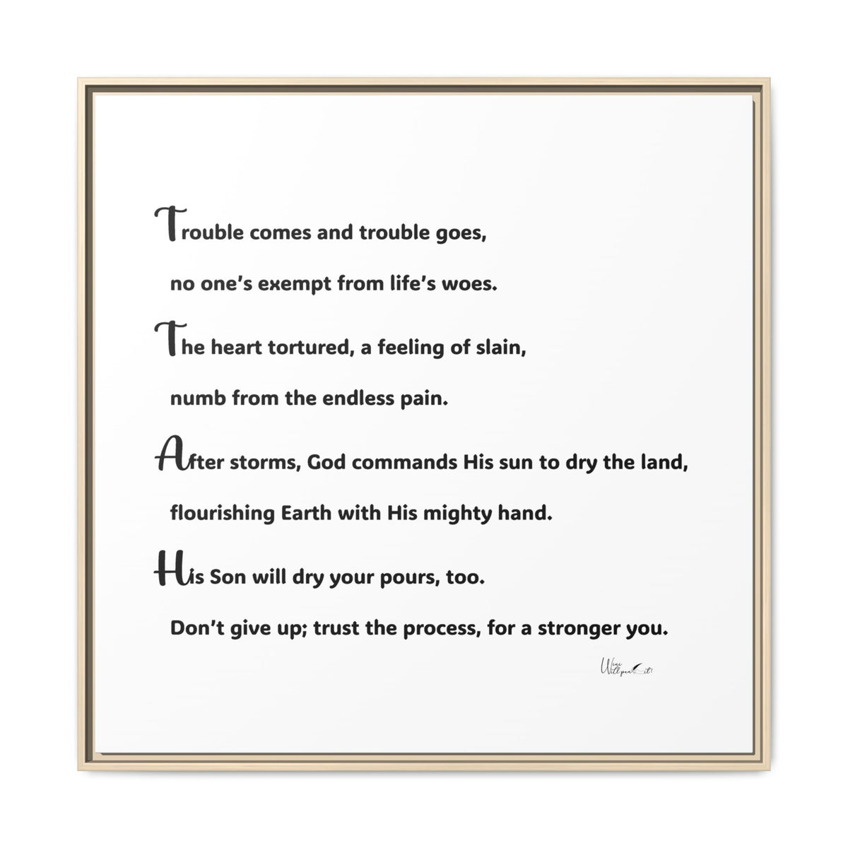 Matte Canvas, Framed (Multi-color)