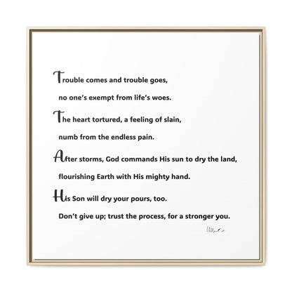 Matte Canvas, Framed (Multi-color)