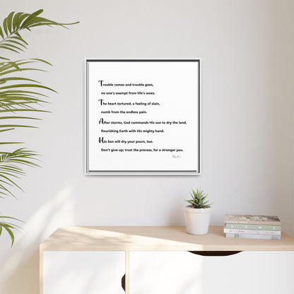 Matte Canvas, Framed (Multi-color)