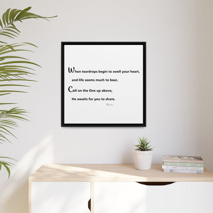 Matte Canvas, Framed (Multi-color)