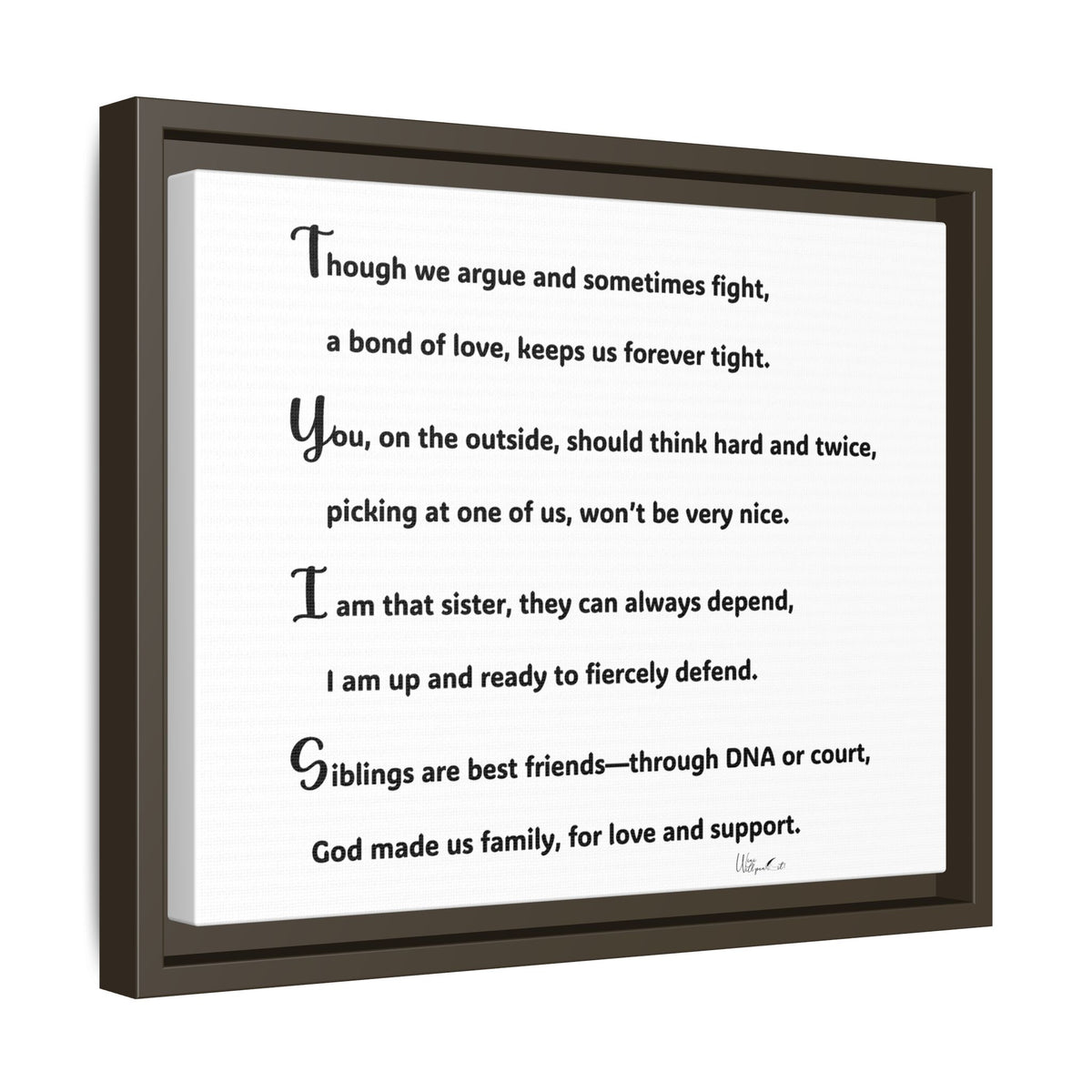 Matte Canvas, Framed (Multi-color)