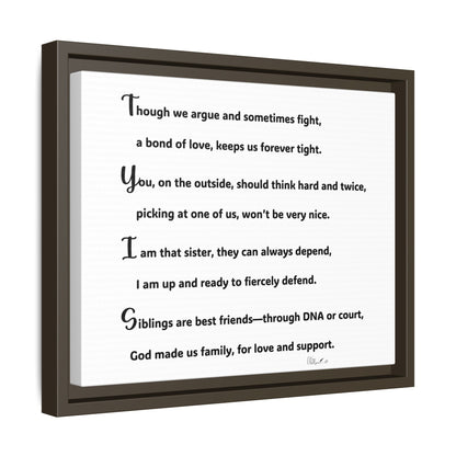 Matte Canvas, Framed (Multi-color)