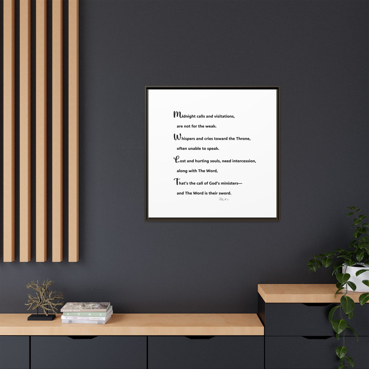 Matte Canvas, Framed (Multi-color)