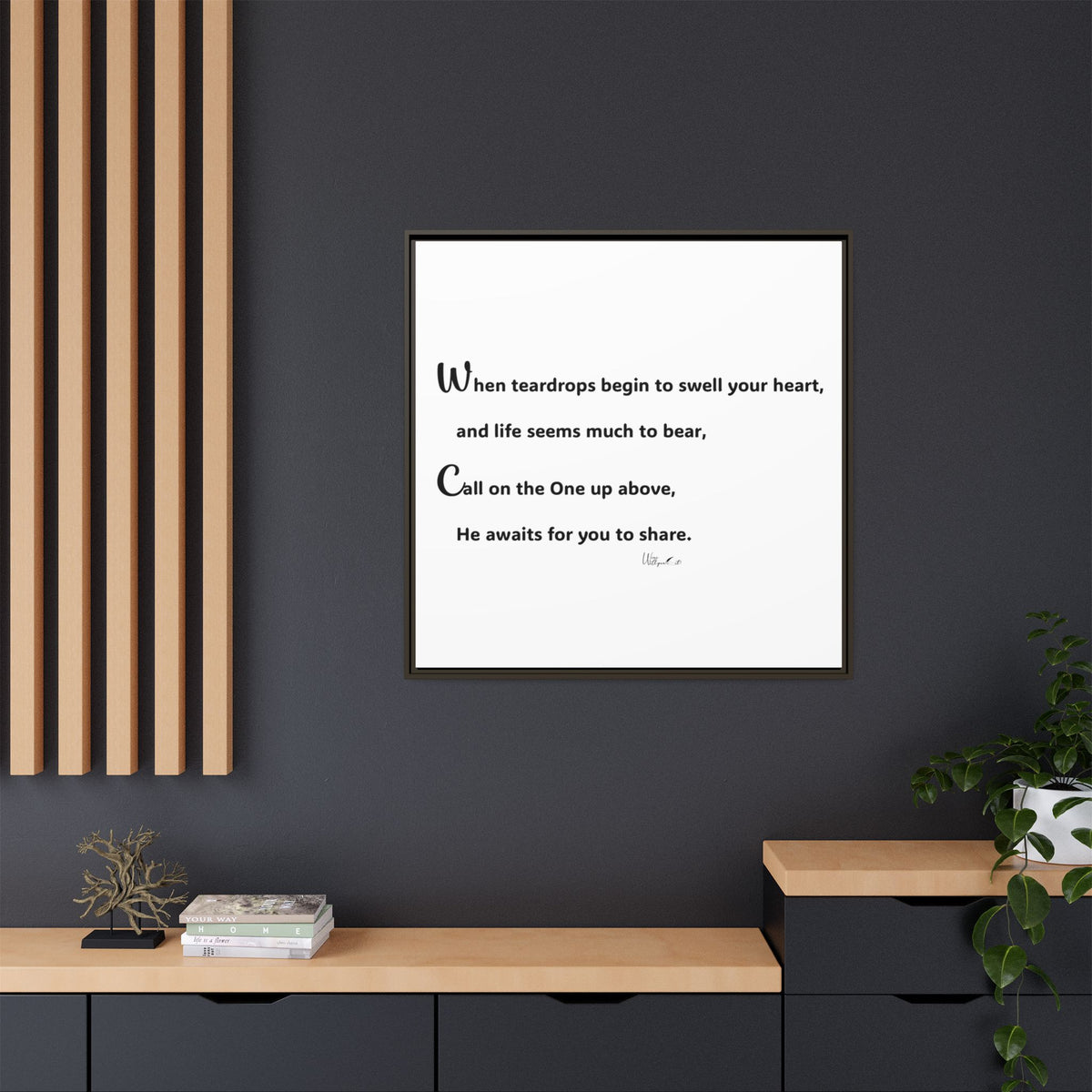 Matte Canvas, Framed (Multi-color)