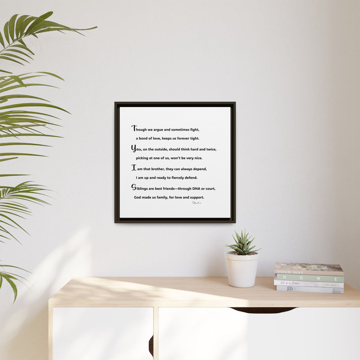 Matte Canvas, Framed (Multi-color)