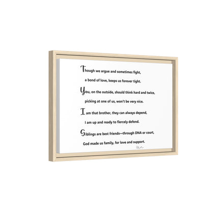 Matte Canvas, Framed (Multi-color)