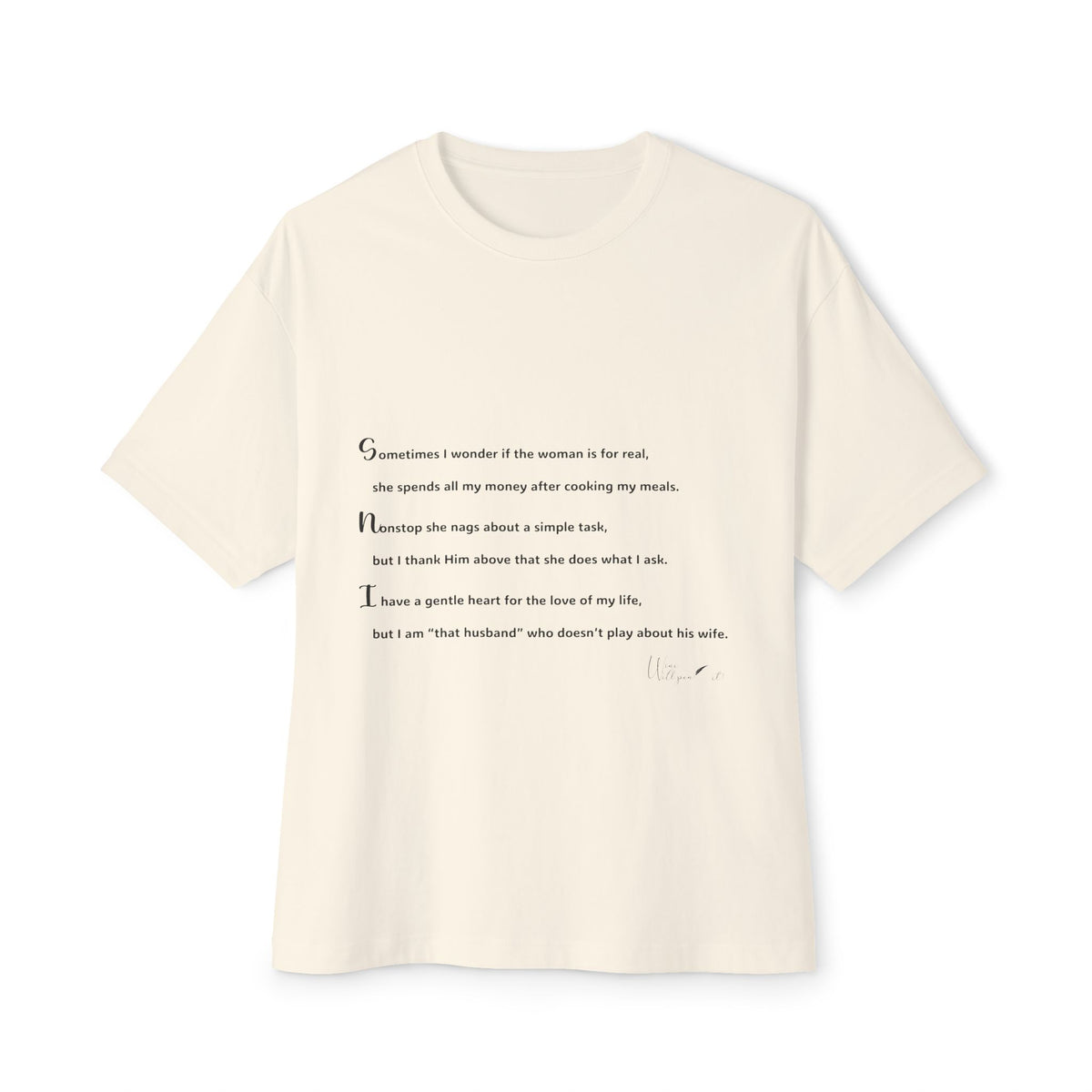 Unisex Oversized Boxy Tee