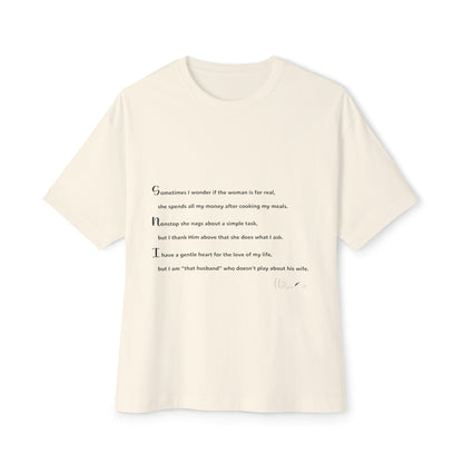 Unisex Oversized Boxy Tee