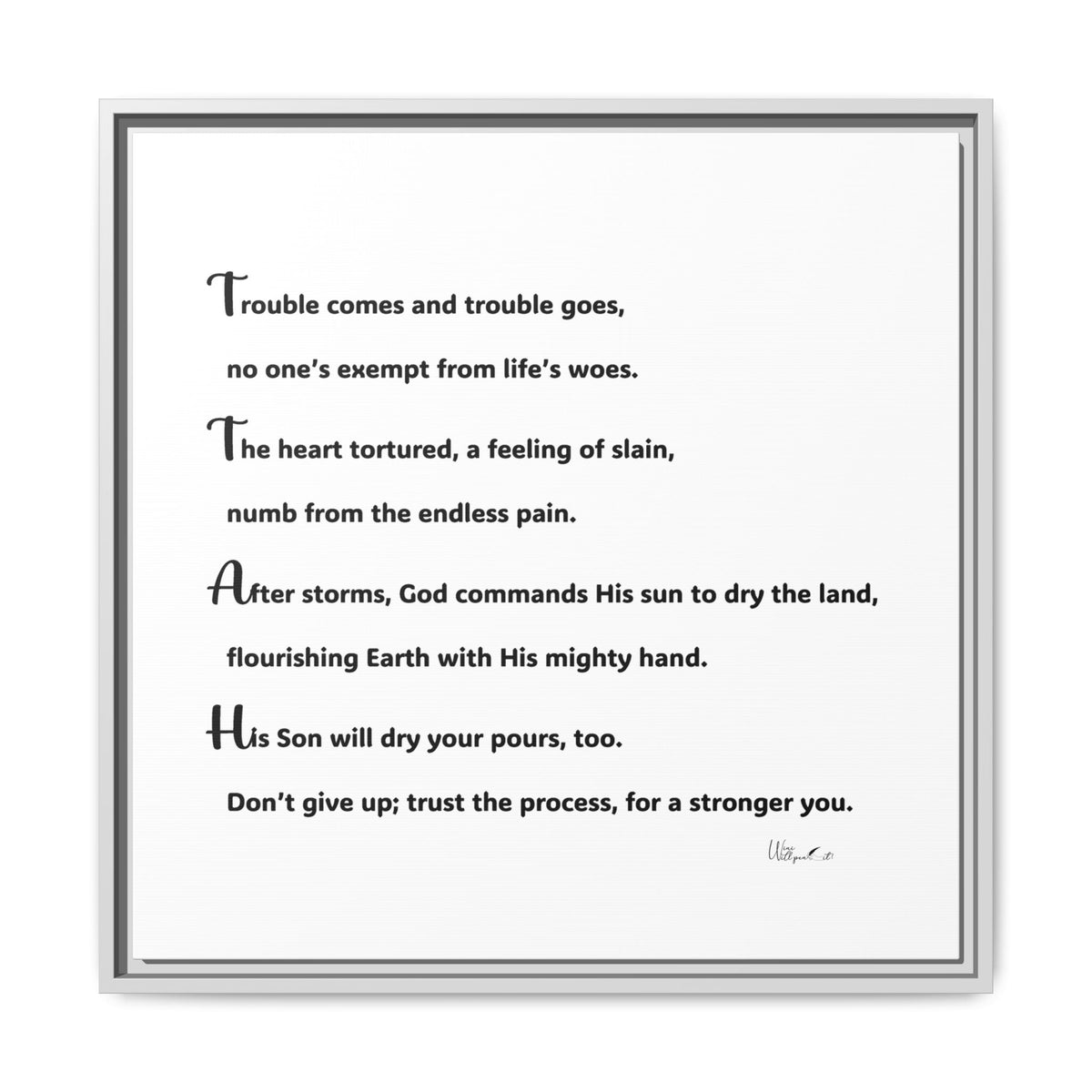Matte Canvas, Framed (Multi-color)