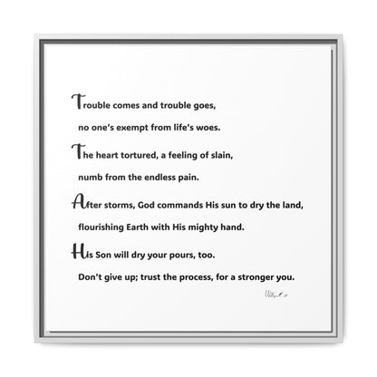 Matte Canvas, Framed (Multi-color)