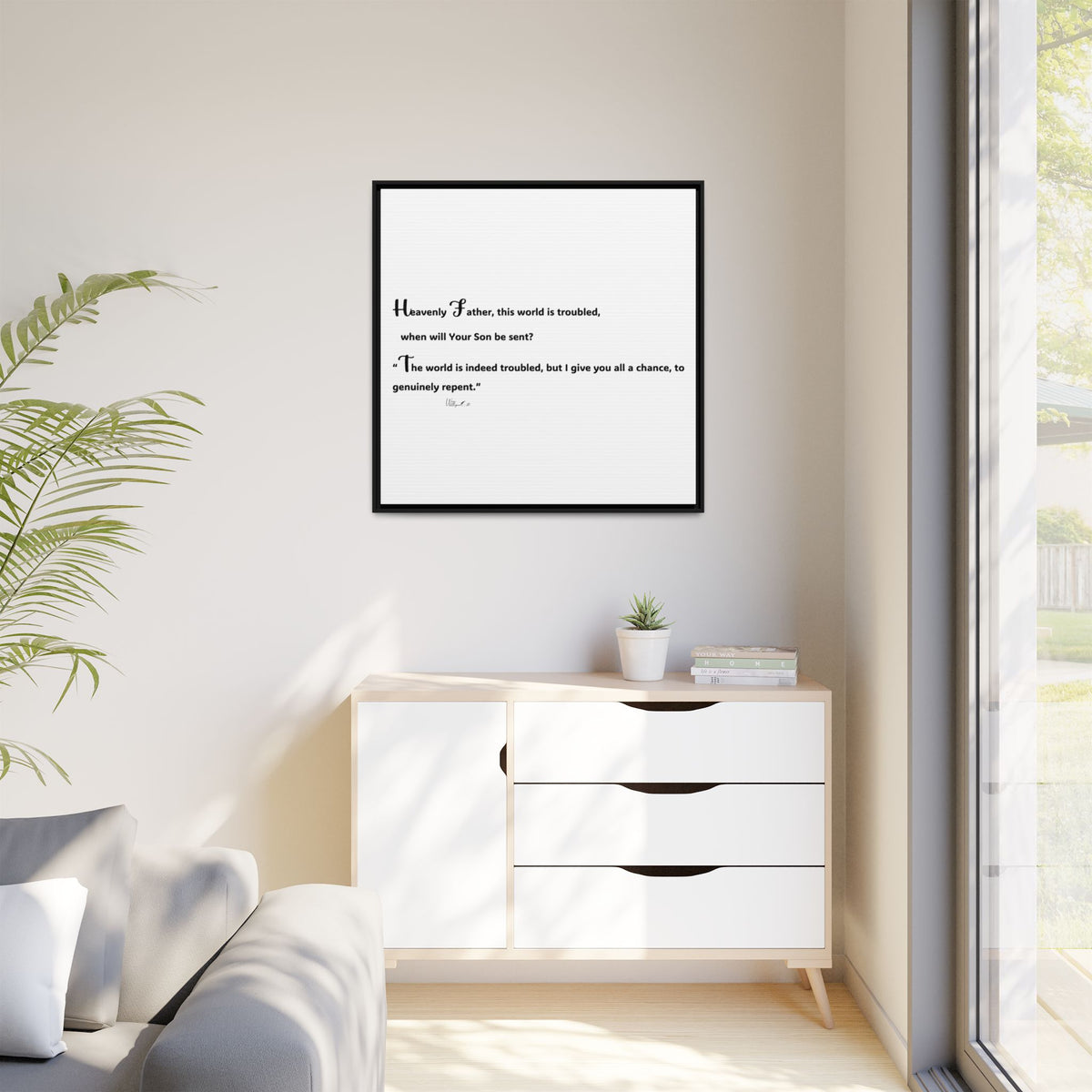 Matte Canvas, Framed (Multi-color)